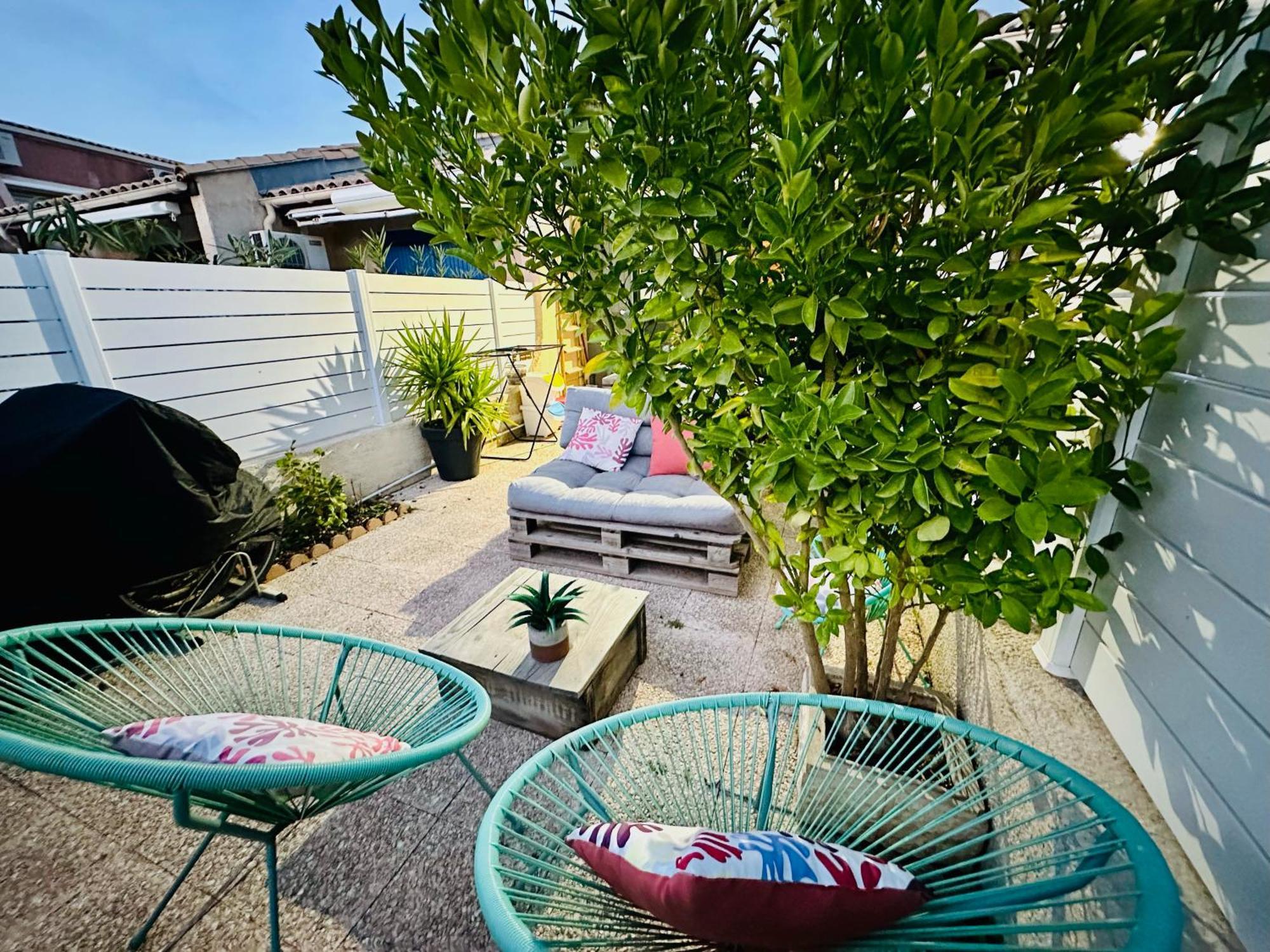 Residence Le Sunset Marseillan-Plage, Entre Mer Et Lagune De Thau, Etape Velo, Famille, Couple, Vrp, Toutou Admis, Jardin, Parking Prive Gratuit, Velos, Clim, Wifi Fibre Gratuite, Commodites, Plage Et Piste Cyclable A Proximite, 6 Couchages Nous Cont Eksteriør billede